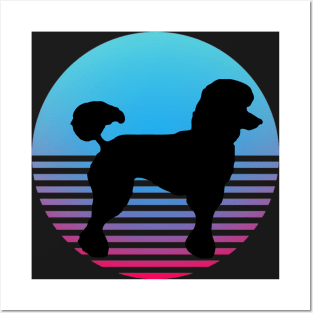 poodle cold sunset retro Posters and Art